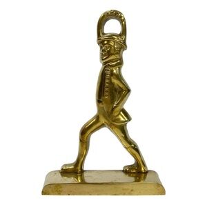 Vintage Colonial Williamsburg Virginia Metal Crafters Brass Door Stop